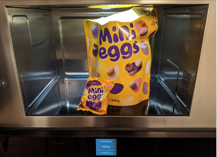 Mini Eggs + microwave?