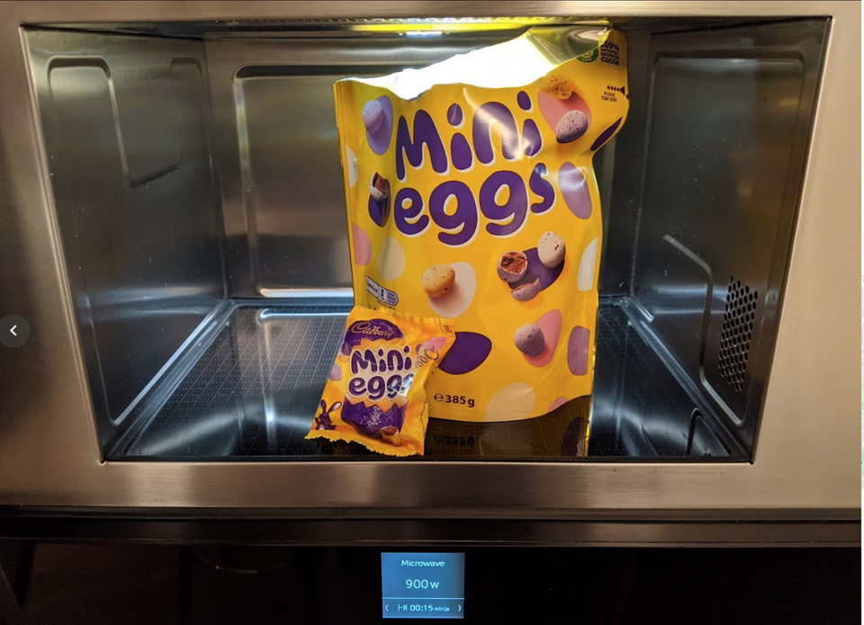 Mini Eggs + microwave?